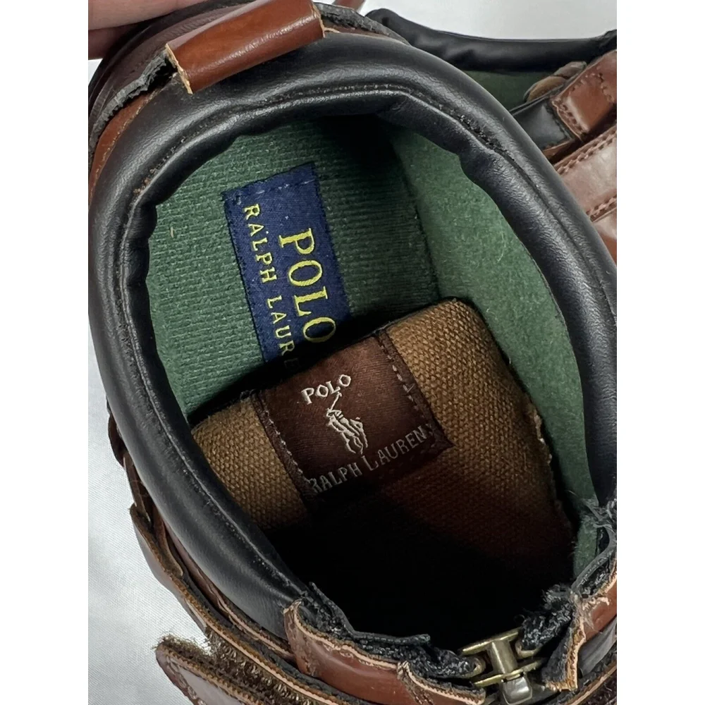 Polo by Ralph Lauren Boy's size 4 Leather upper Ralph Lauren Ankle boot